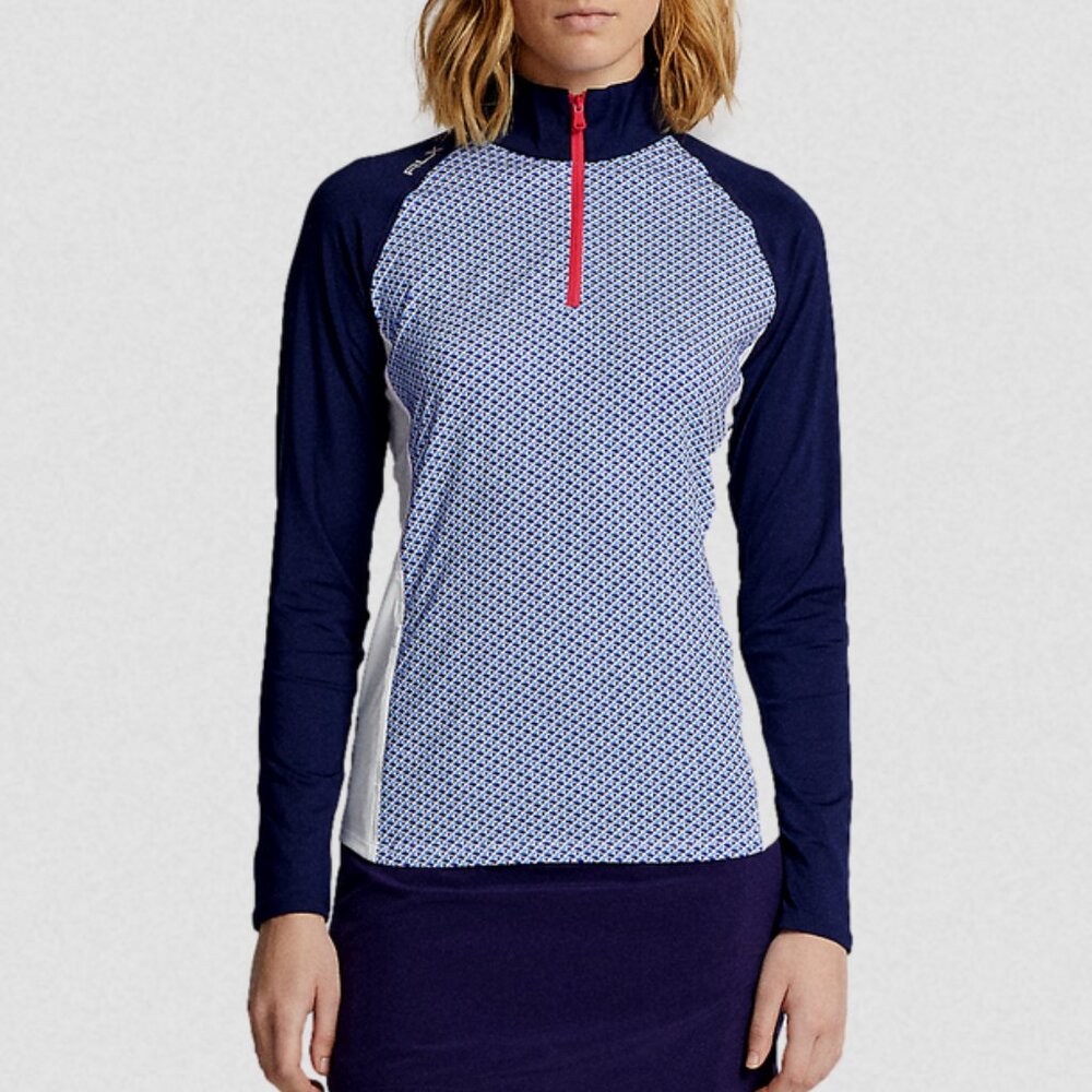 RLX Ralph Lauren Polo Golf Geo Printed Quarter Zip Pullover